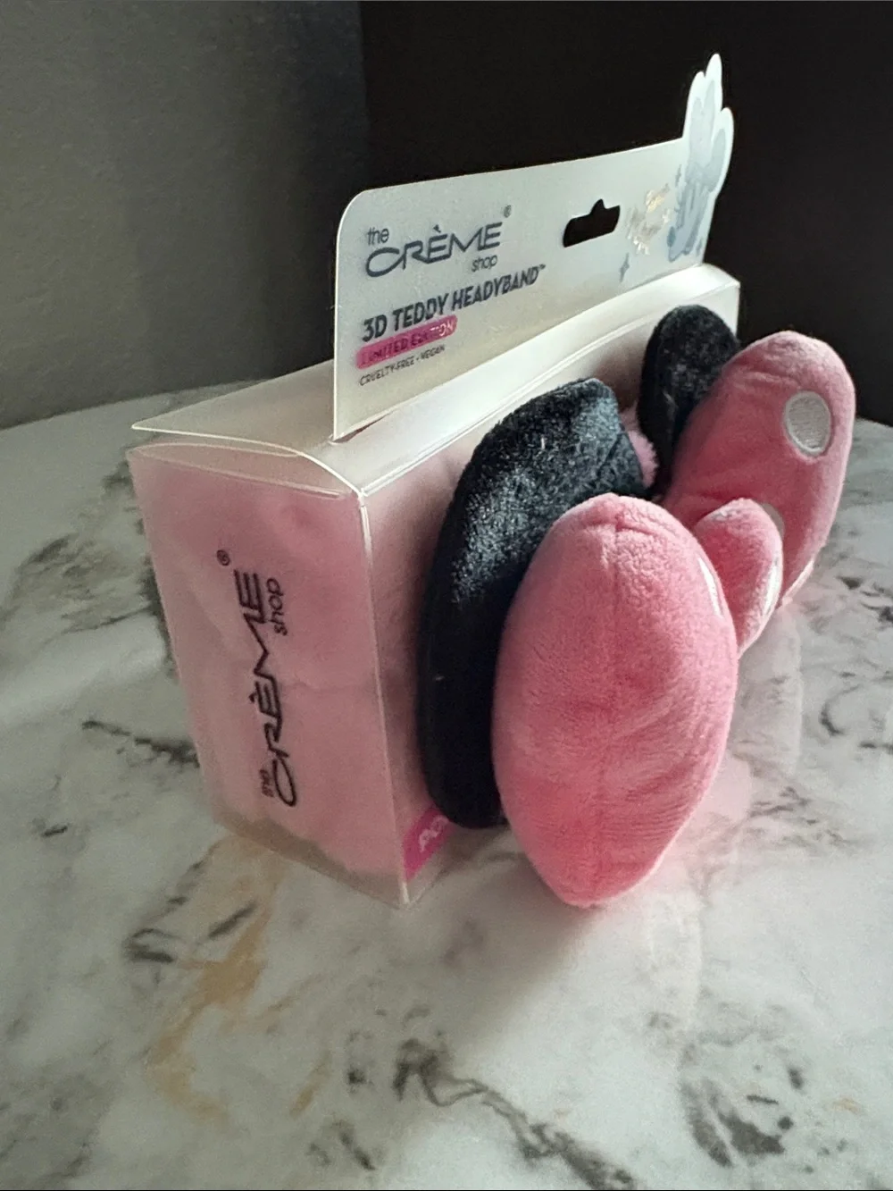 The Crème Shop Minnie Mouse Pink Polka Dot 3D Teddy Headband for Kids
